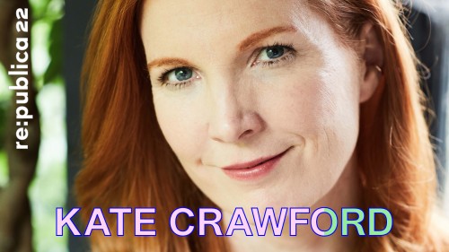 Porträtfoto von #rp22-Sprecherin Kate Crawford
