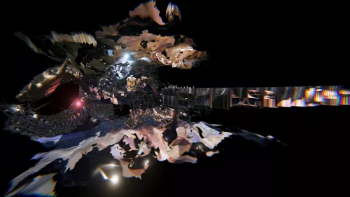 3D environment made of  biomaterial and digital data 