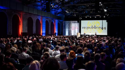 Bühnensituation auf der re:publica 24