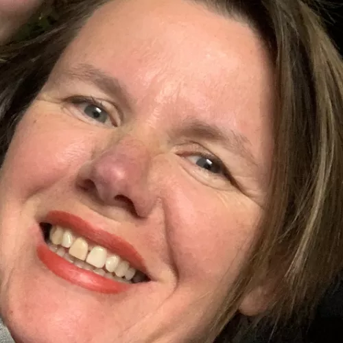 lachendes Gesicht von Renate 