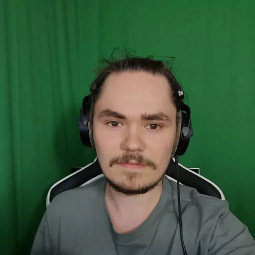 Thorbjörn Ruppel vor Greenscreen
