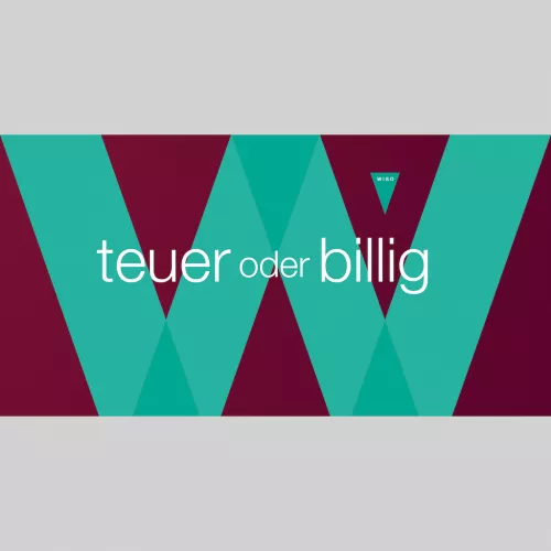 Keyvisual: teuer oder billig