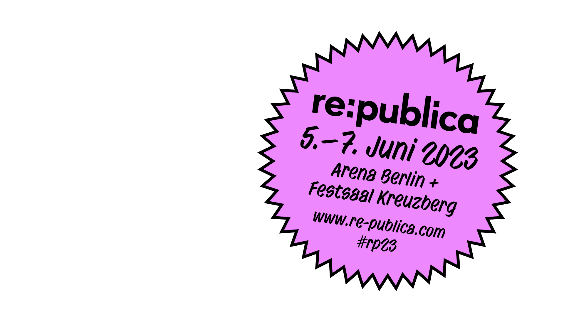 Save the Date! re:publica 2023: 5.-7. Juni 2023